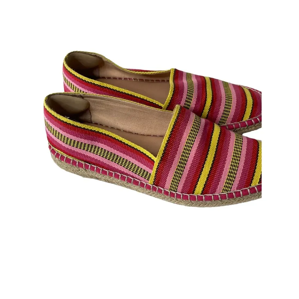 Chelsea & Violet Espadrille‎ Pink Woven Shoes